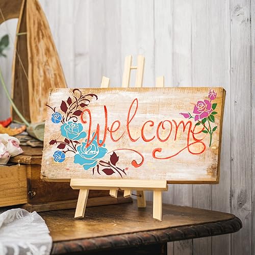 Vista 29 de GSS Designs - Plantillas grandes de flores de magnolia de 12 x 16 pulgadas, plantillas de flores de magnolia para pintar sobre lienzo de madera