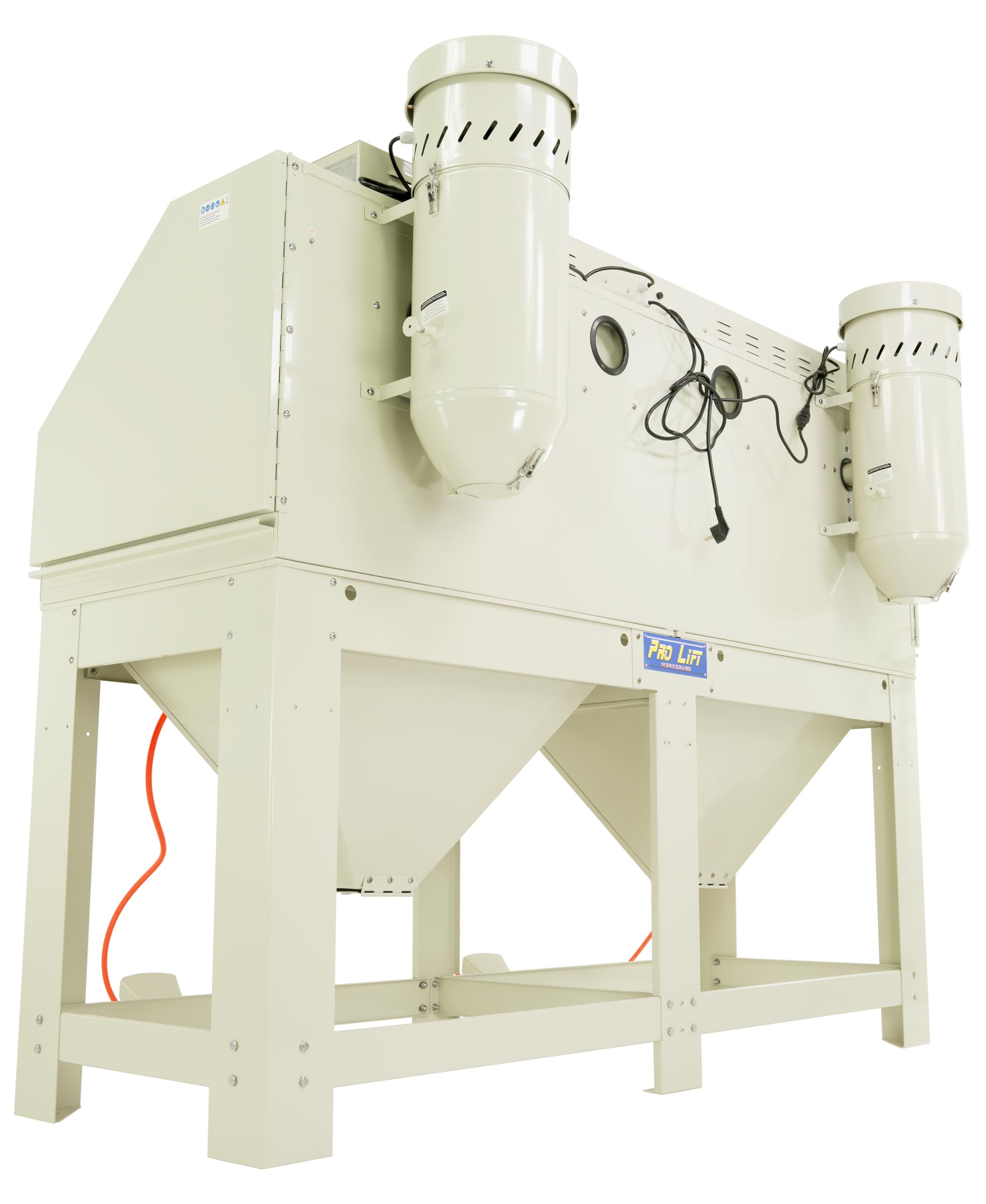 Sandstrahlkabine 880l Doppelkabine mit zwei eingebauten Absaugungen Strahlkabine Strahlgerät 880 Liter - 2822