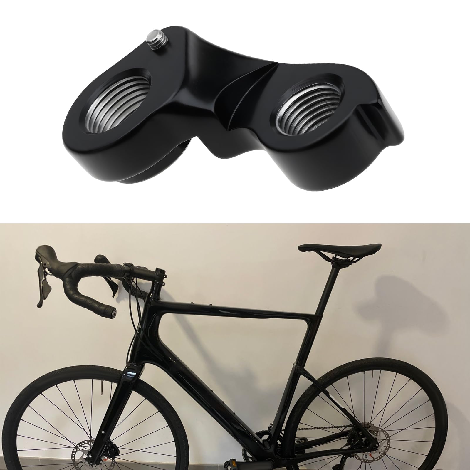 1 zestaw czarny wieszak na przerzutkę rowerową ze śrubami KP419 K33049 M12x1.0 kompatybilny z CANNONDALE Slate Synapse Topstone