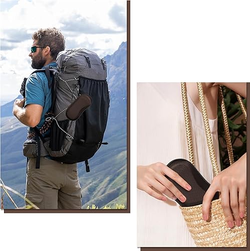 Miniatura 7 de Fintie Estuche para lentes de sol, carcasa rígida de EVA a prueba de golpes, estuche deportivo con mosquetón de metal, estuche de lentes con