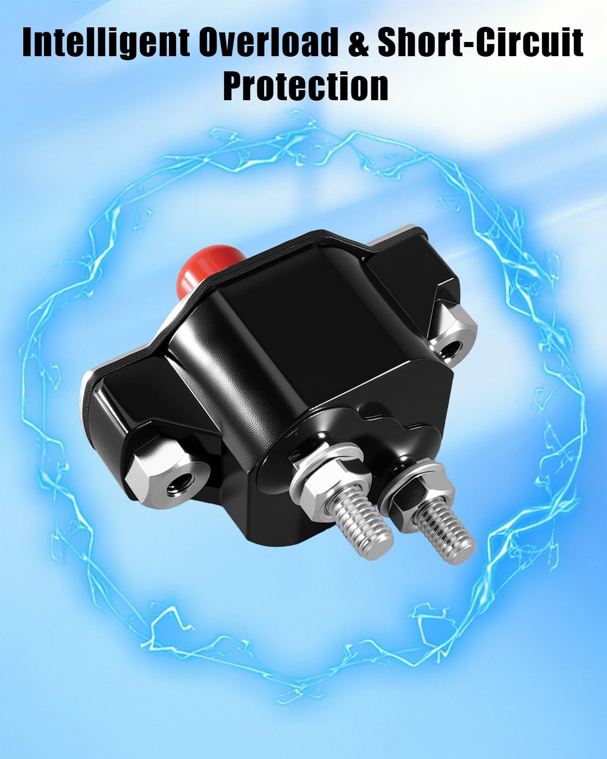 Push Button Circuit Breaker 50 Amp Fit for Multiple MerCruiser Mercury Volvo Penta Models, Replace 88-11178A01 11178A01 3854164 88-806950 806950 865827T 18-69550 69550 9-15500