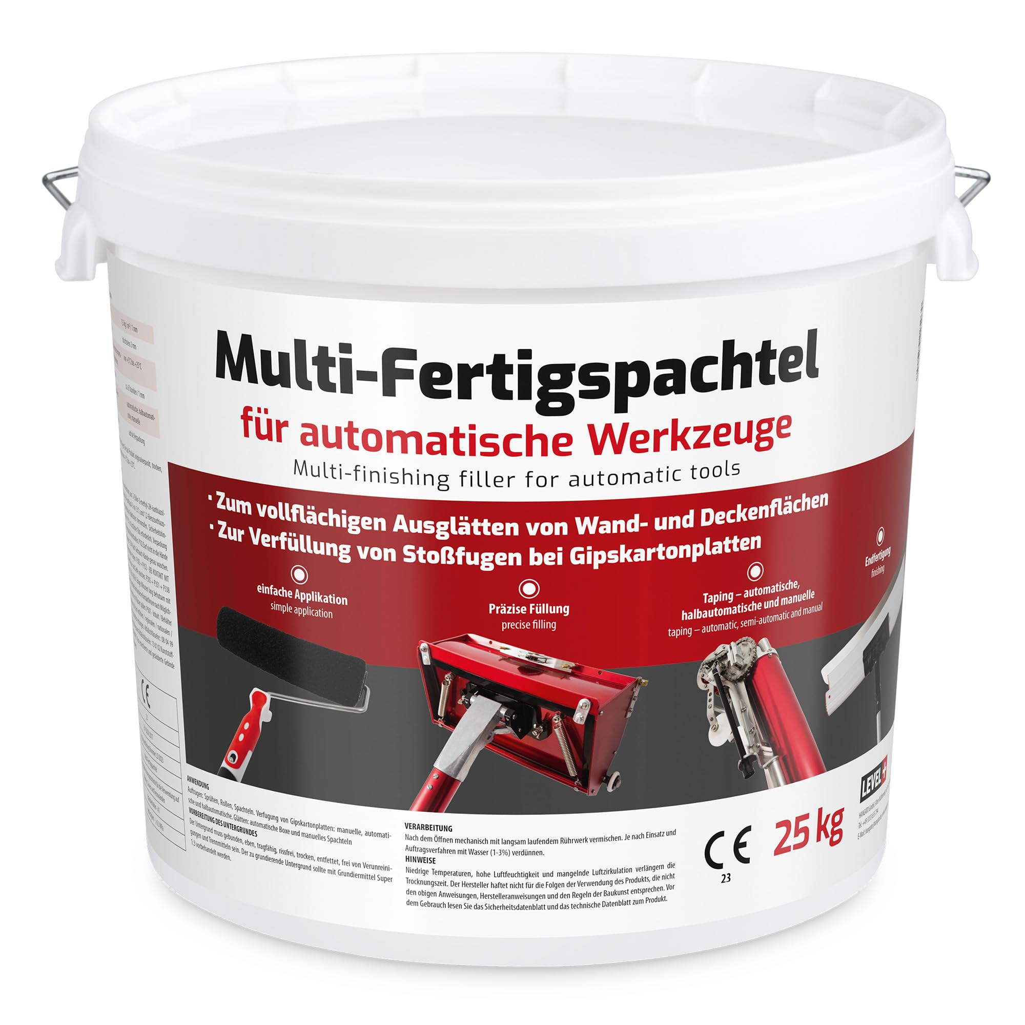 Stucco finito multiuso Q1-Q4, stucco per fughe per interni, 25 kg, colore bianco perfetto