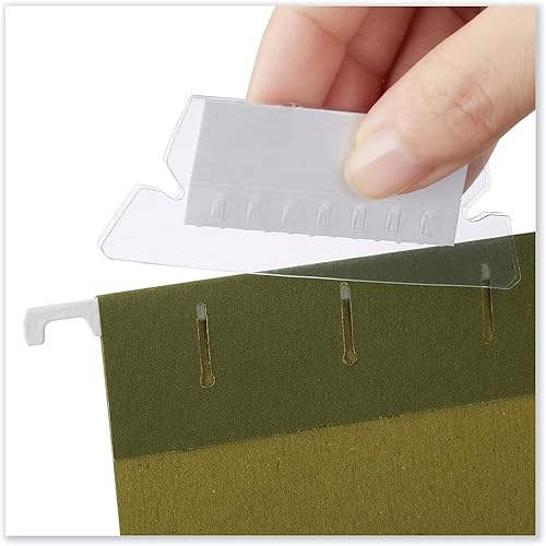 Miniatura 4 de Universal UNV42215EE - Pestañas de 2.25 pulgadas de ancho de 15 de corte para carpeta de archivos colgantes, pestañas de índice de plástico,