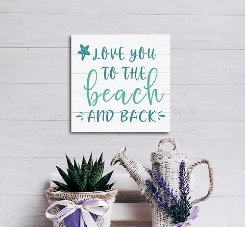 Miniatura 5 de Love You to the Beach and Back - Placa de madera para decoración de casa de playa