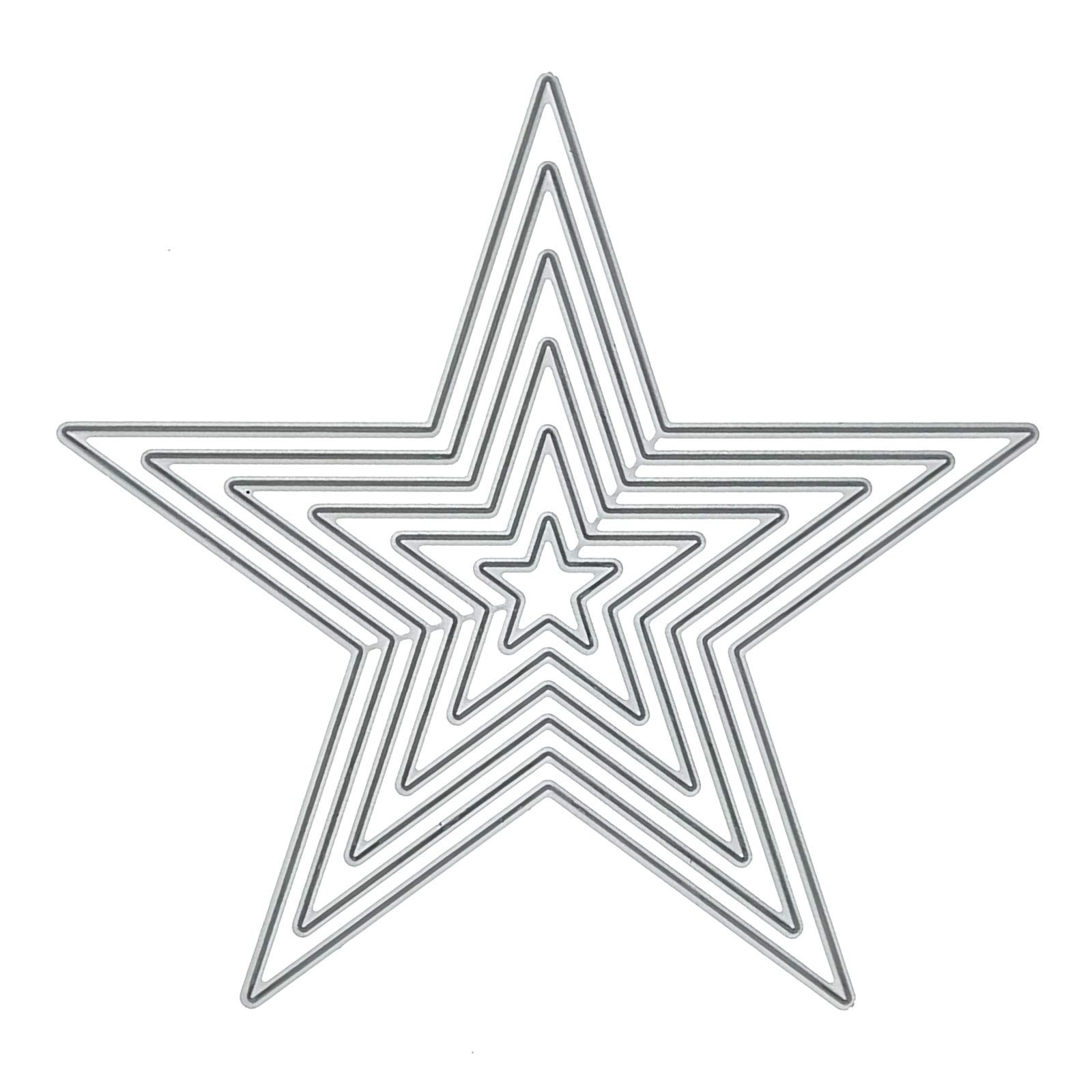 Cutting Dies,6 Pack Metal Embossing Stencil Framelits Die Set Geometry Metal DIY Cutting Die Frames Die-cuts Stencils for Card Making Scrapbooking Album Decoration Rectangle