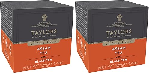 Taylors of Harrogate Pure Assam Hoja suelta, caja de 4.41 onzas (paquete de 2)