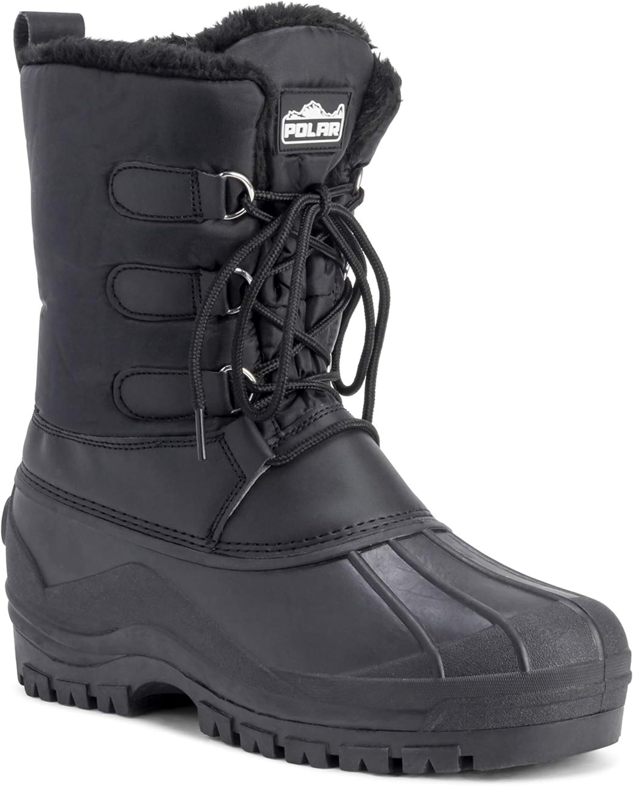 Mens Muck Lace Up Short Nylon Winter Snow Rain Lace Up Casual Duck Boots