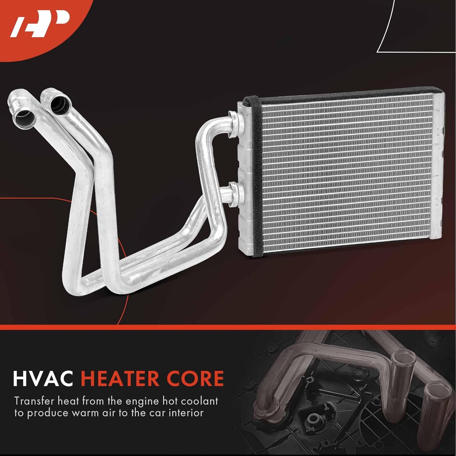 A-Premium HVAC Heater Core Compatible with Nissan Titan 2017-2024, Titan XD 2016-2024