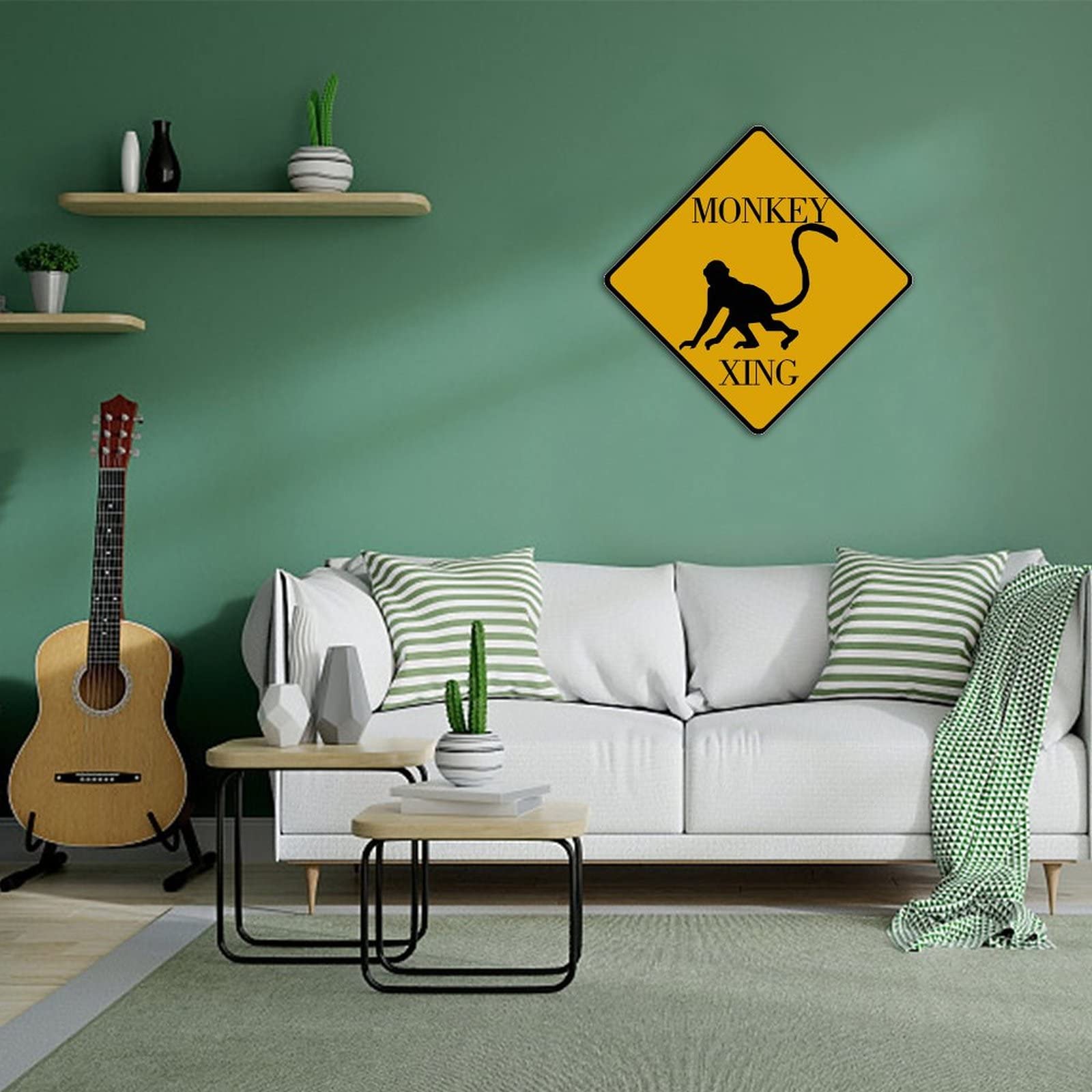 Amazon.com: Caution Monkey Sign, Custom Caution Monkey Sign