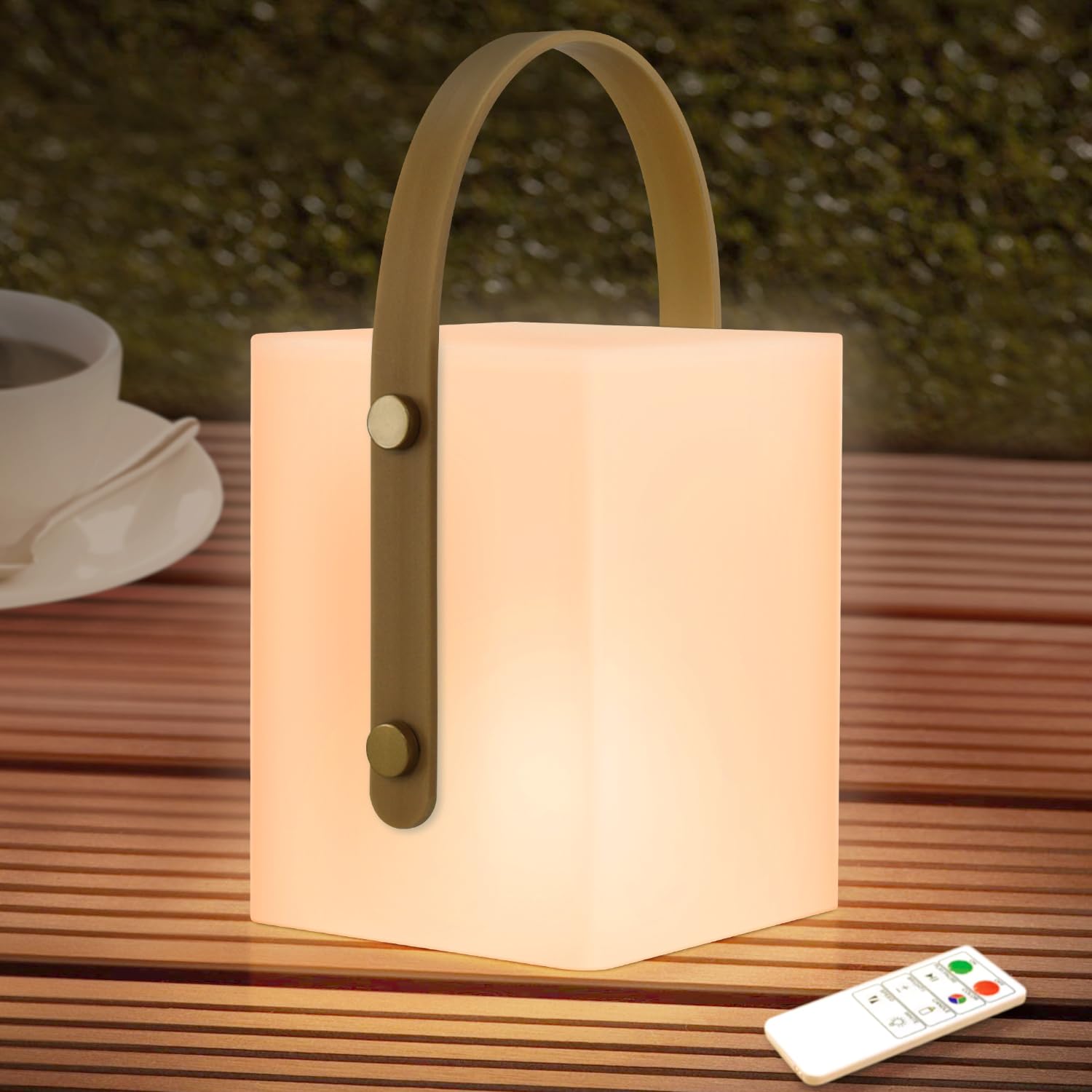 Lampe De Table Portable RGB Rechargeable - 8 Couleurs - Étanchéité IP44 - Lanterne Intérieur Extérieur