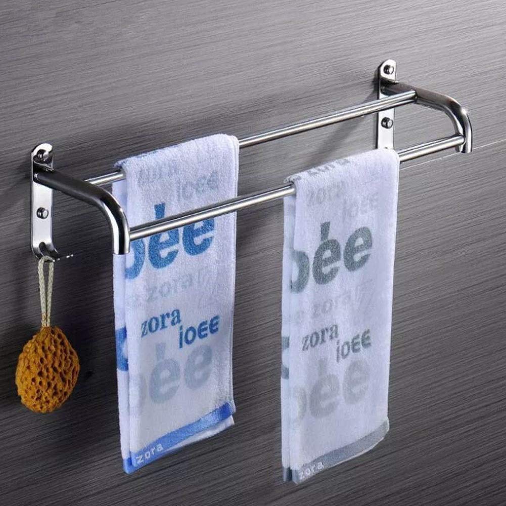 Porte-serviettes de cuisine en acier inox 304 durable avec crochets