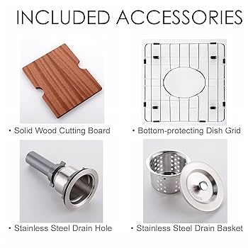 Amazon.com: KINGO HOME 15x15 Inch Stainless Steel Small