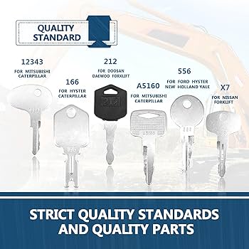 Amazon.com: 12 Forklift Key Set Forklift Keys Master Set