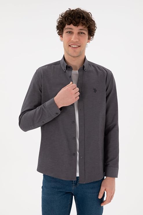 U.S. Polo Assn. Erkek Beyaz Gömlek Basic 50296777-VR013