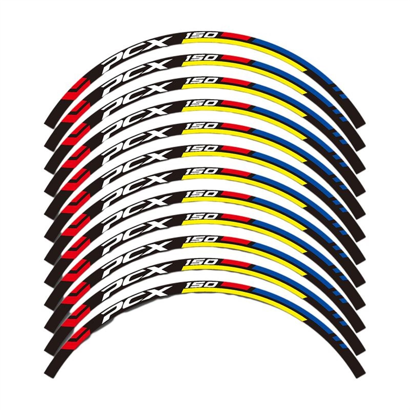 Applique for PCX150 Reflective Motorcycle Wheel Stripes Sticker Rim Hub Decals for PCX 150 2019/2020