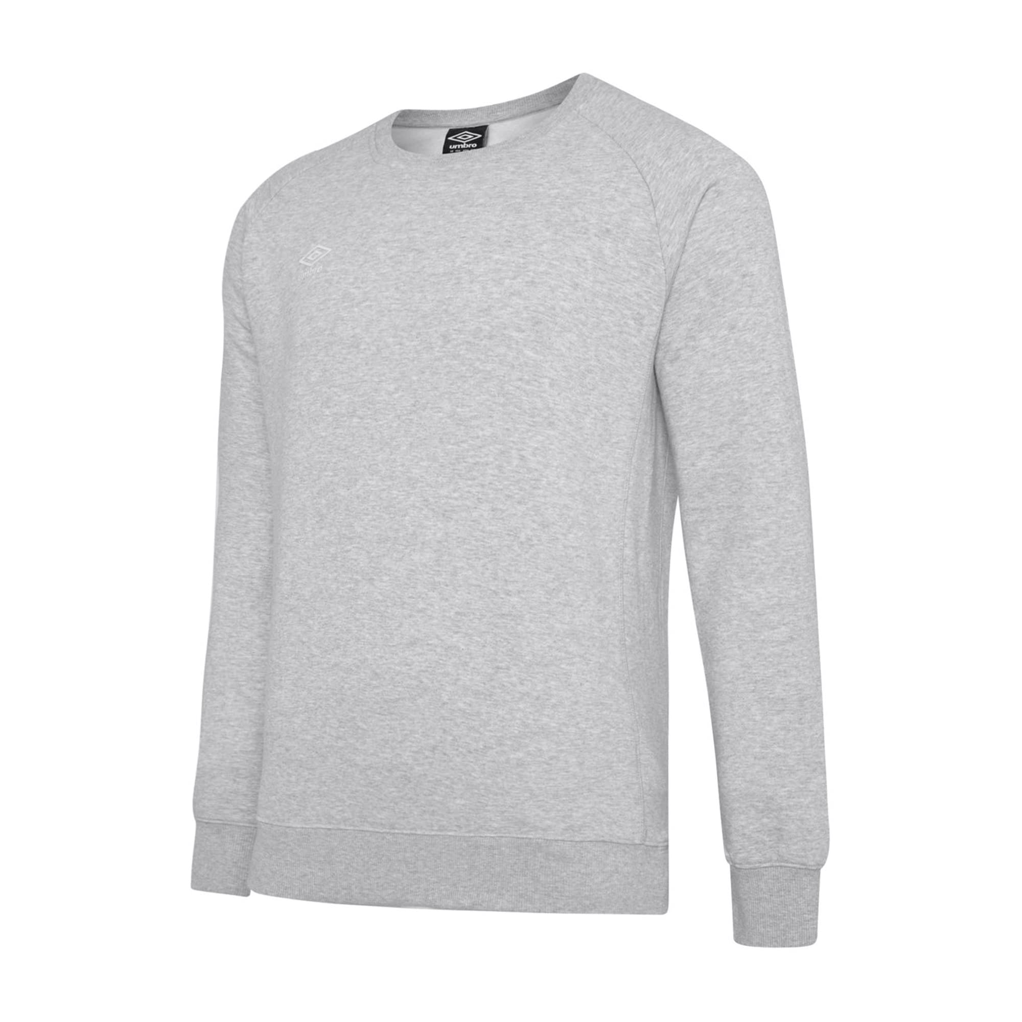 Umbro Men's Grey Marl/White Club Leisure Sweatshirt (M) ()