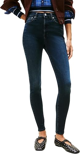 Tommy Jeans Vaqueros Mujer Sylvia Skinny Fit, Azul (Denim Blue Black), 33W/32L