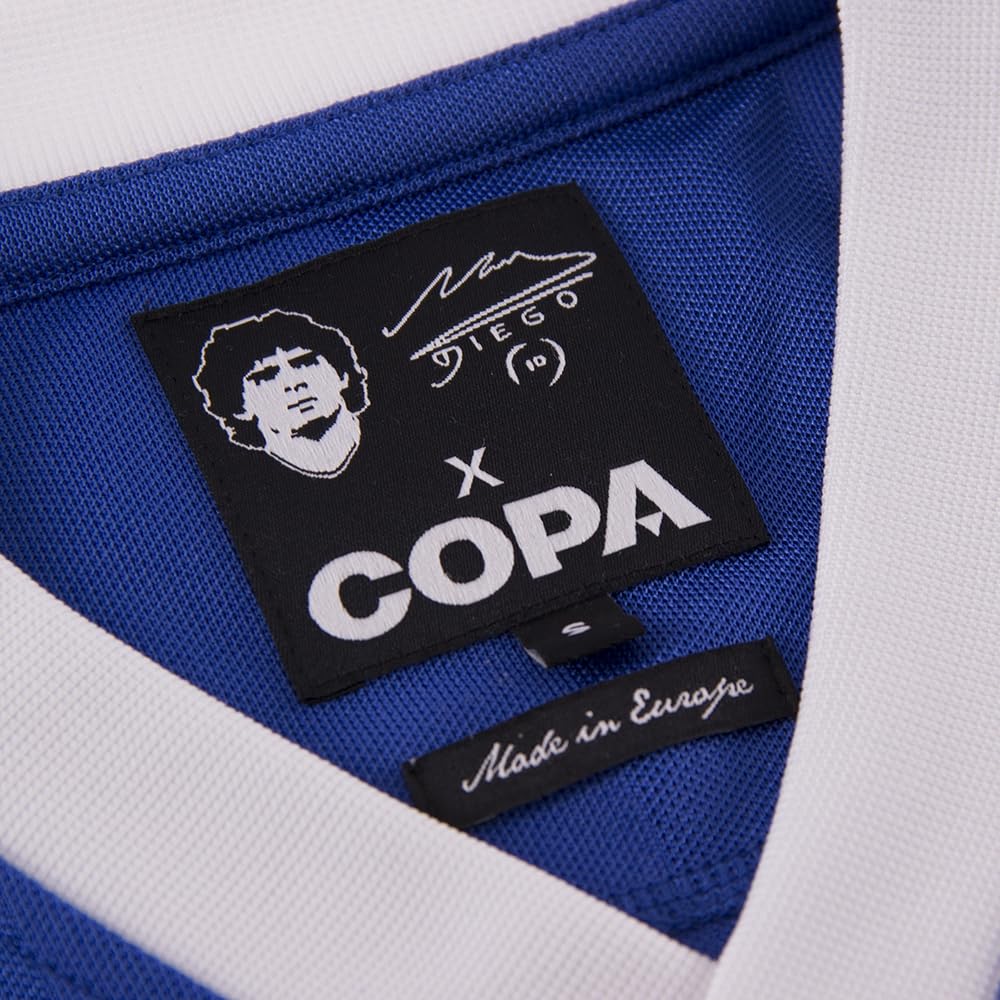 Copa - Maradona X Argentina 1986 Visitante - Camiseta de Fútbol Retro - Hombre - Azul
