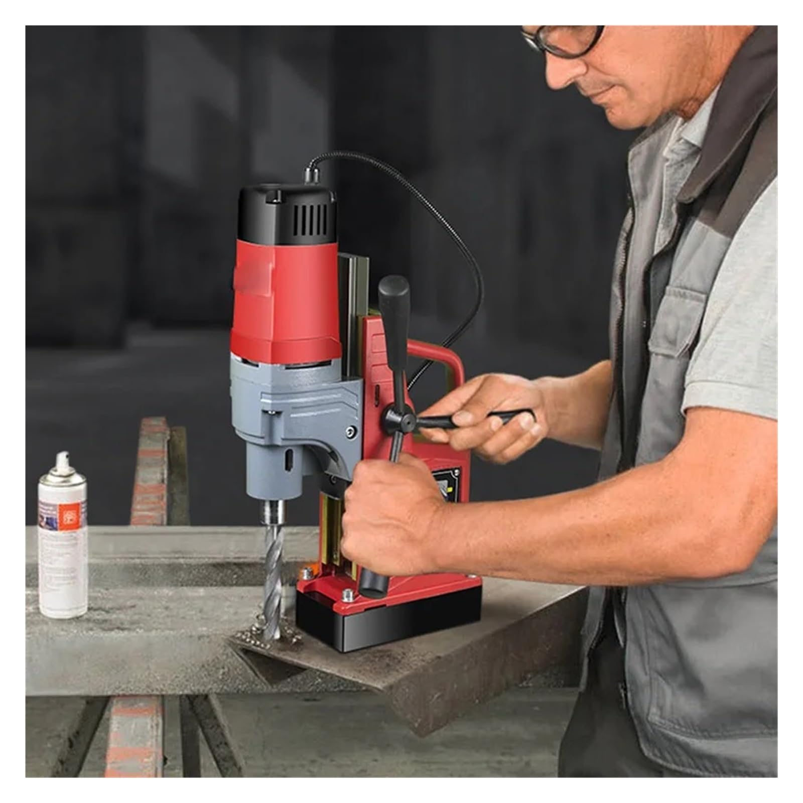 Taladro magnético eléctrico pequeño AX13/AX13RE de piso potente industrial portátil Para uso de bricolaje(AX13)