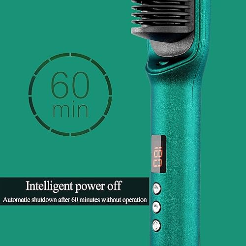 Miniatura 6 de Aethland Cepillo alisador de cabello, cepillo iónico mejorado para alisar el cabello con pantalla LED para peinar el cabello liso y liso, con