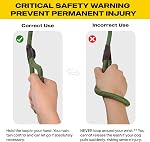 Fida Durable Slip Lead, 6 FT x 1/2" Heavy Duty Loop Leash, Comfortable Strong Rope for Large, Medium Dogs, No Pull Pet Training with Highly Reflective, Green