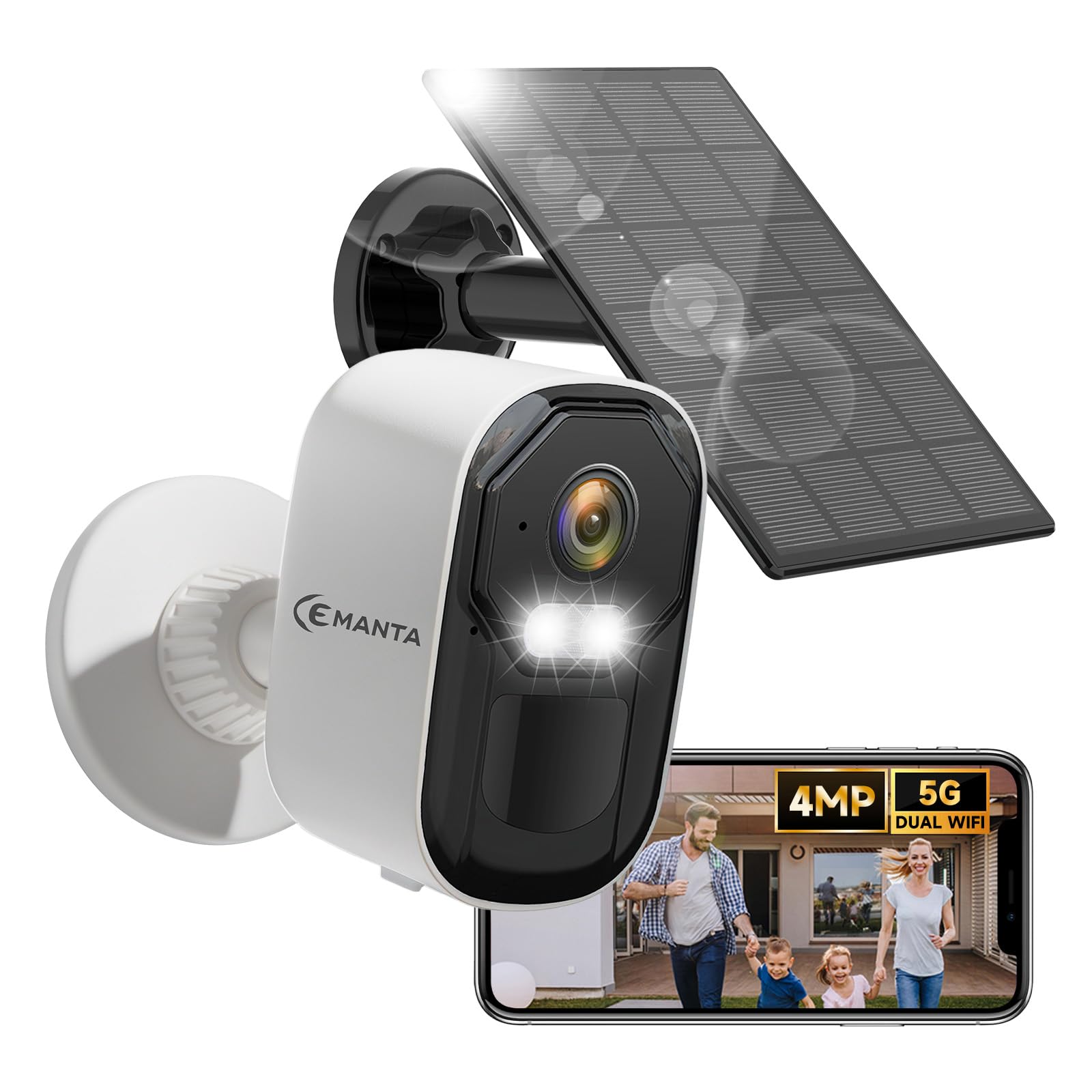 2.5K 4MP Security Camera Wireless Outdoor, Solar Powered WiFi Cameras for Home Security, Free Cloud Storage, 2.4G/5G WiFi, AI Motion Detection with Spotlight,Color Night Vision, Weatherproof-image-35