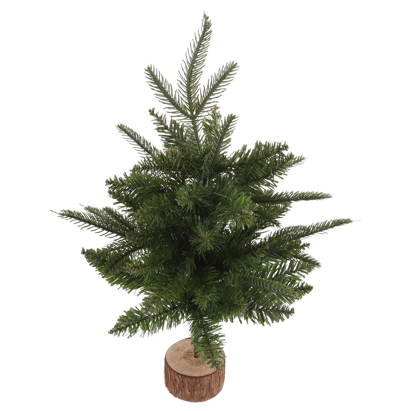5 Stück Künstlicher Tischweihnachtsbaum 45cm mit Holzsockel für