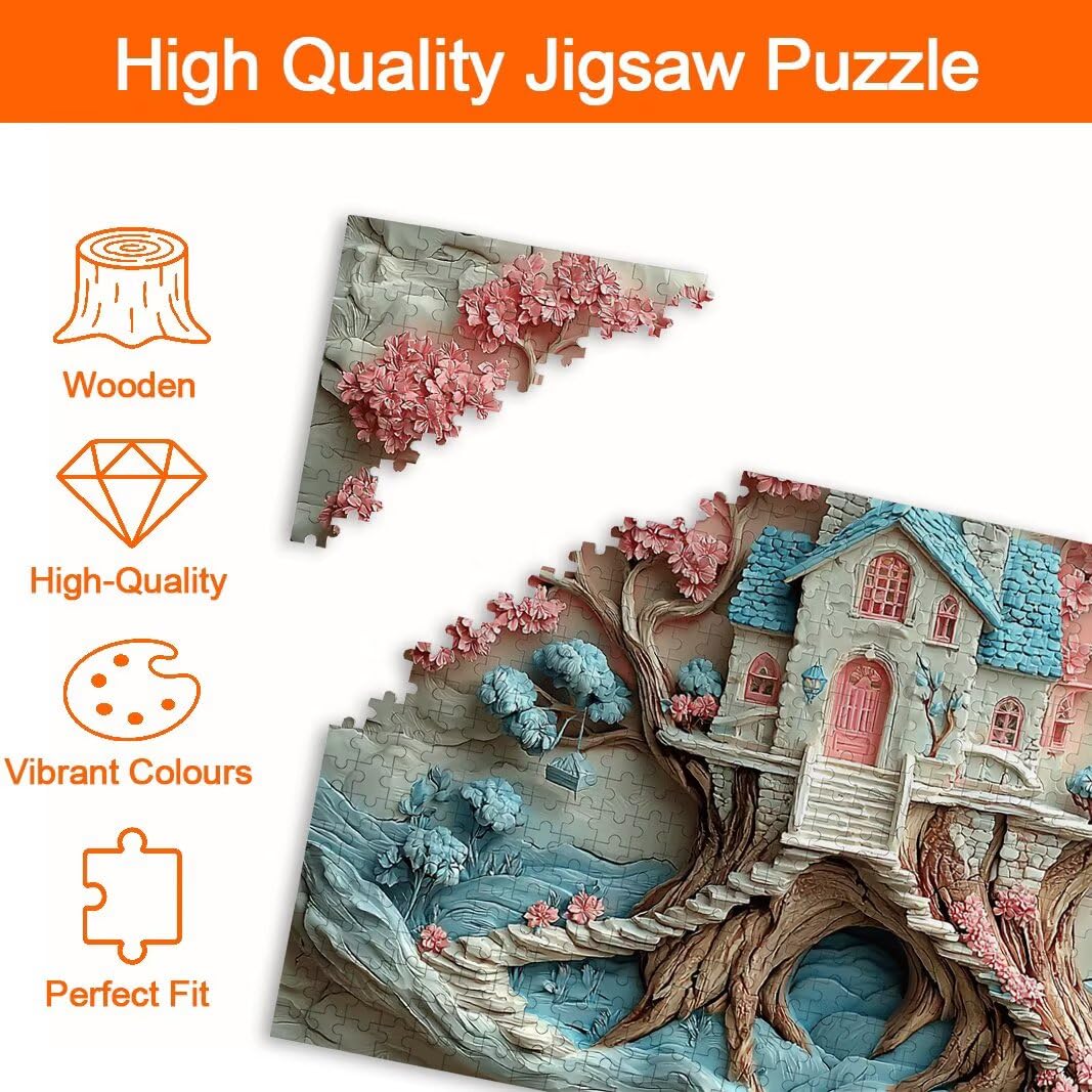 Puzzle Flores de Cerezo, Puzzle 3000 Piezas, Rompecabezas para Regalo -8124