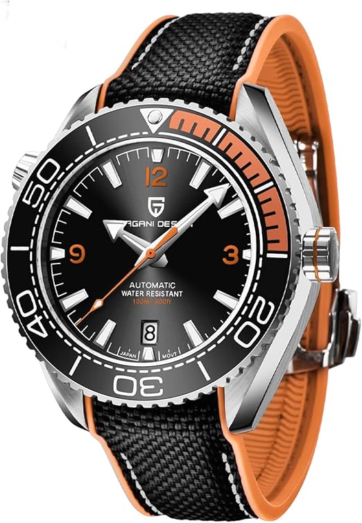 Pagani Design Classic Fashion herenskelet automatisch mechanisch horloge lederen band roestvrij staal zelfopwindend waterdicht zakelijk analoog sporthorloge