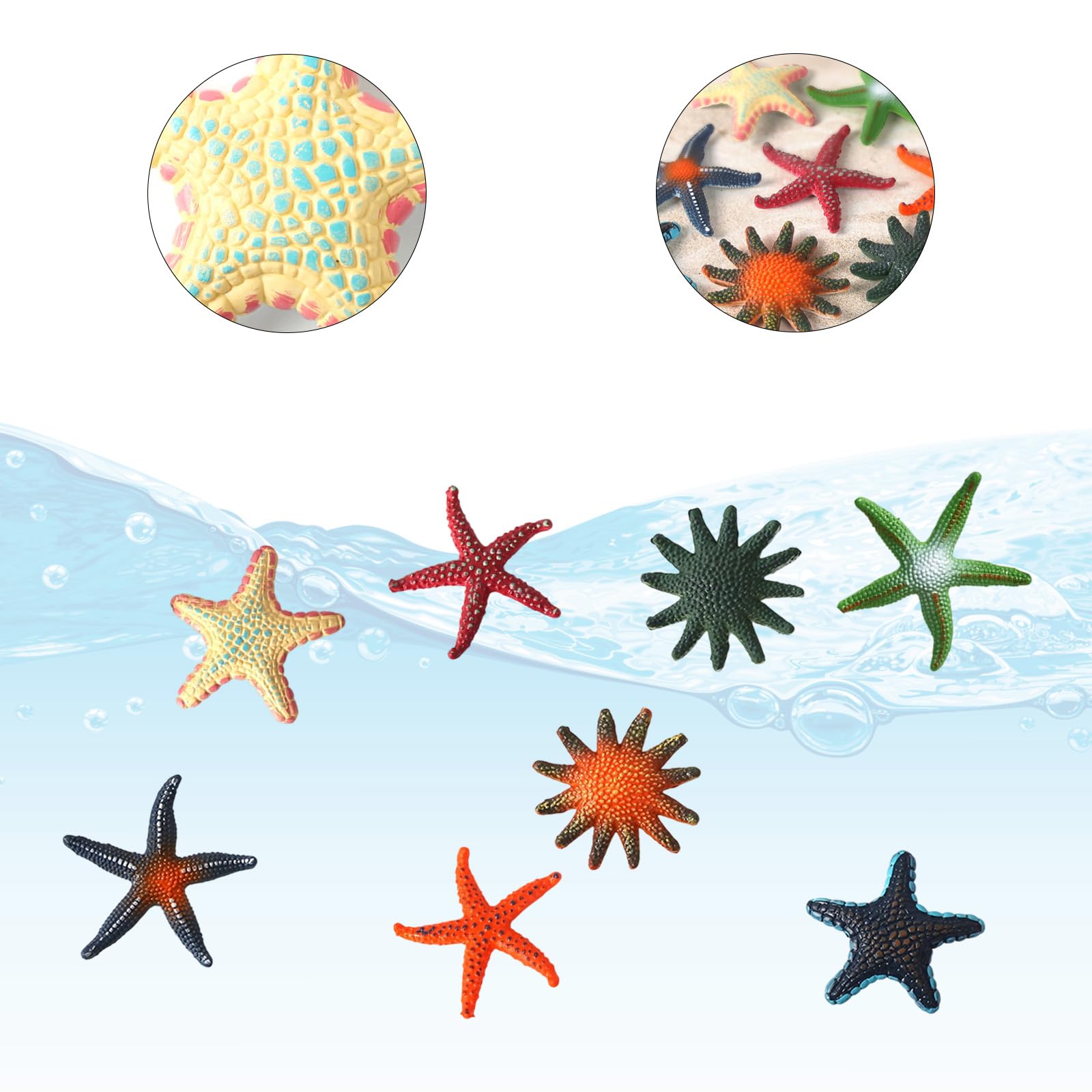 Lufdegim 8Pcs Starfish Swimming and Diving, Underwater Training Toys Swimming Toys, Underwater Pool Training For Bath Pool Water Park and Sea - Image 2
