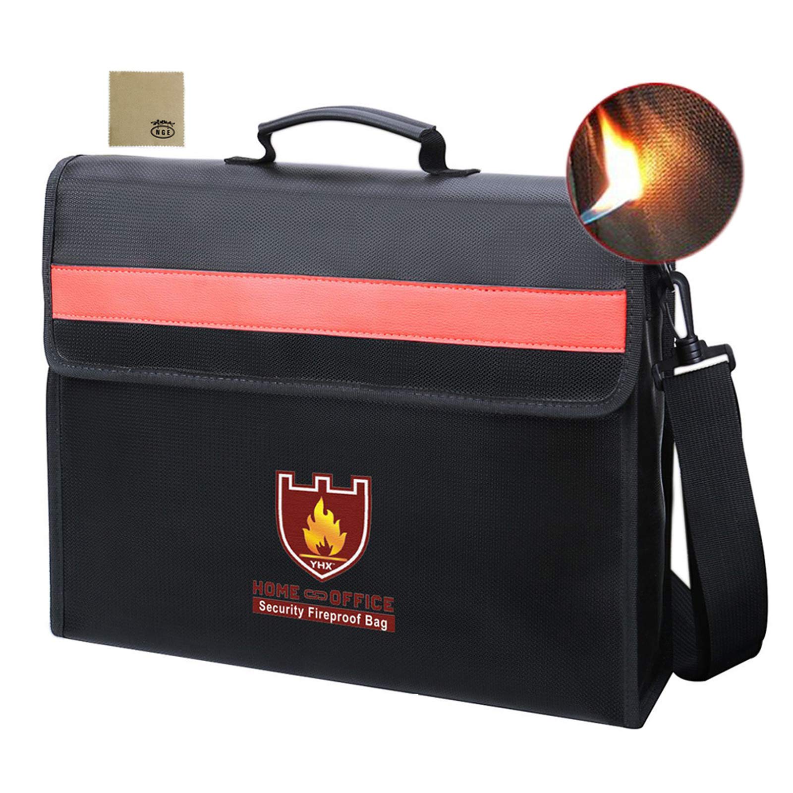 Amazon.co.jp: 耐火バッグ 書類保管ケース 防災 ショルダー付き 2WAY