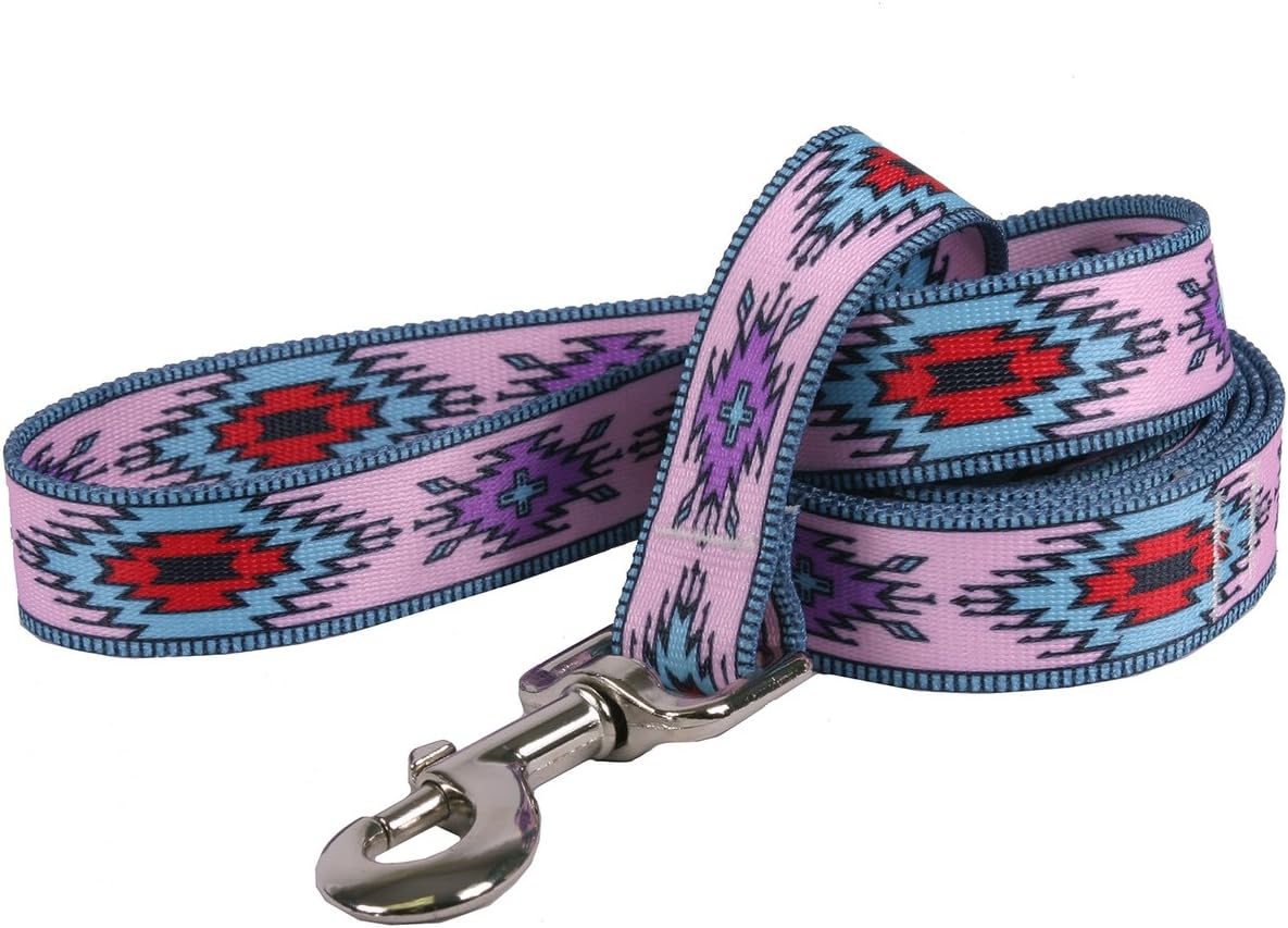 Yellow Dog Design Zebra Lead Size: 1" x 60", Color: Pink