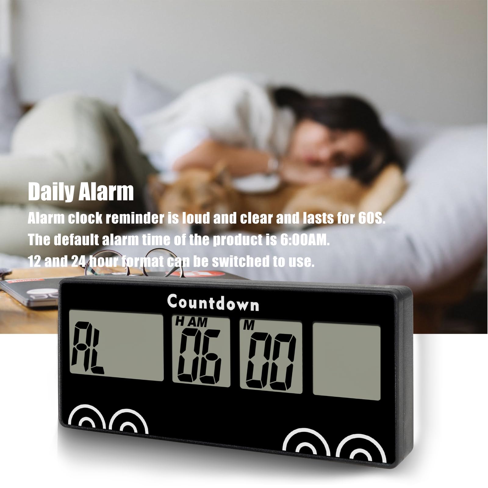 Countdown Clock TM-144 Digital Countdown Timer With Alarm Clock Event ...
