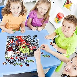LELEMON Puzzles for Kids Ages 4-8,100 Piece Puzzles for Kids in a Metal Box, Educational Childrens Jigsaw Puzzles 100 Piece Puzzle Games Puzzle Toys for Girls and Boys