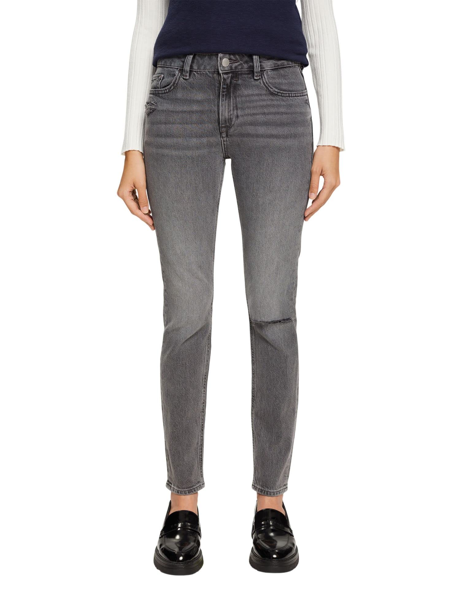 edc by ESPRIT Women's Jeans, 922/Grey Medium Wash, 32W x 28L