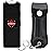 FIGHTSENSE Mini Stun Gun Keychain & Pepper Spray Combo Pack for Self Defense Kit - Extremely Powerful Stun Gun Flashlight for Women (Black Bling)