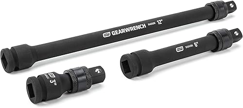 GEARWRENCH Juego de extensiĂłn de impacto con bloqueo de accionamiento de 3 piezas de 12 "incluye 3", 6" y 12" - 84951N GEARWRENCH Juego de extensiĂłn de impacto con bloqueo de accionamiento de 3 piezas de 12 "incluye 3", 6" y 12" - 84951N