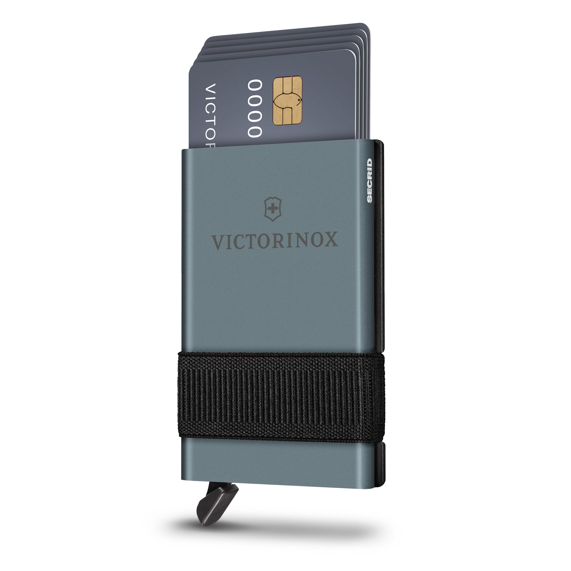 VICTORINOX Smart Card Wallet, 2 in 1 Portemonnaie mit Multitool, 10 Funktionen, Swiss Made, Kartenetui, inkl. Gelscheinband