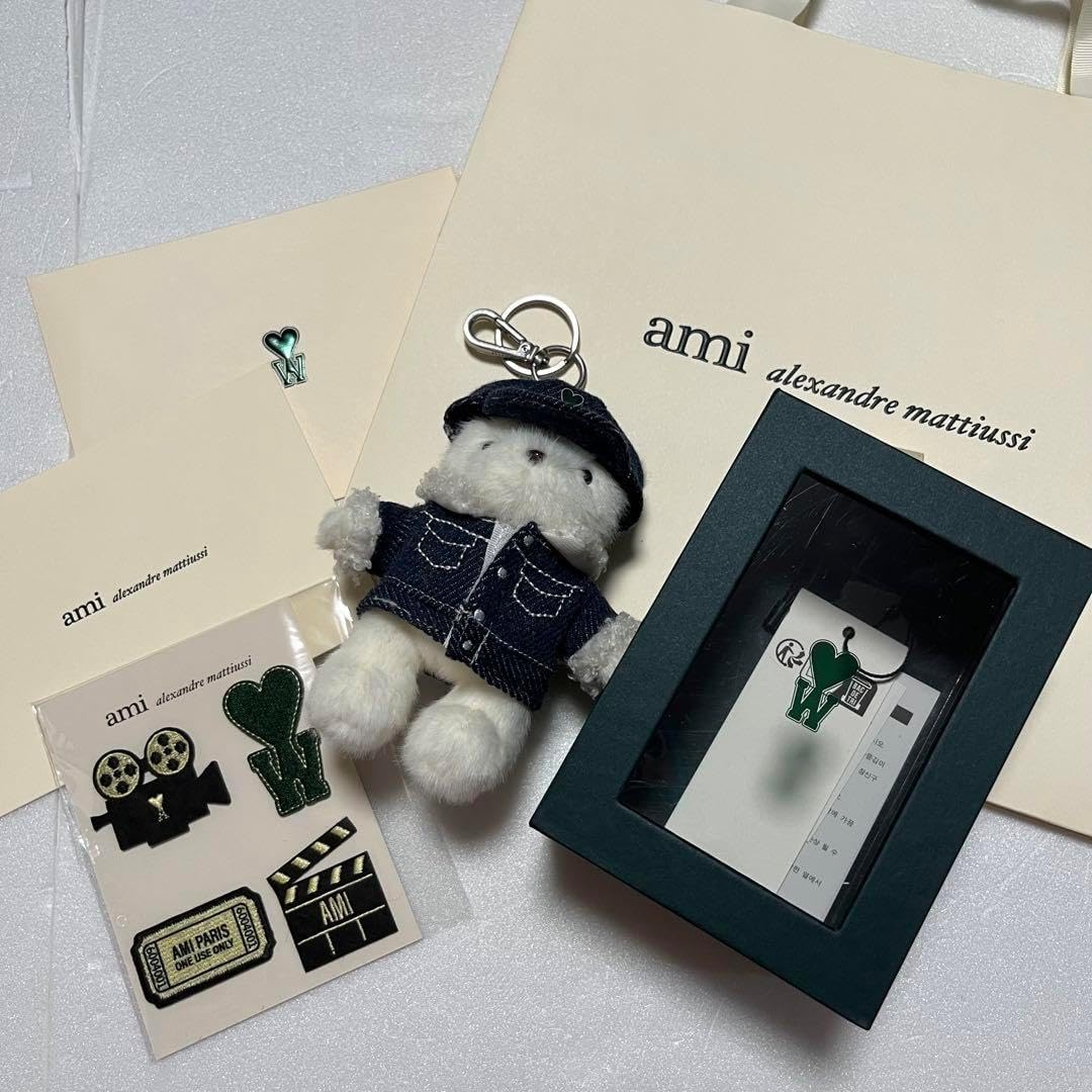 チェウシク AMI テディベア ワッペン付 韓国 チェウシク アミ Amazon.co.jp: チェ ウシク x AMI コラボ ポップアップ