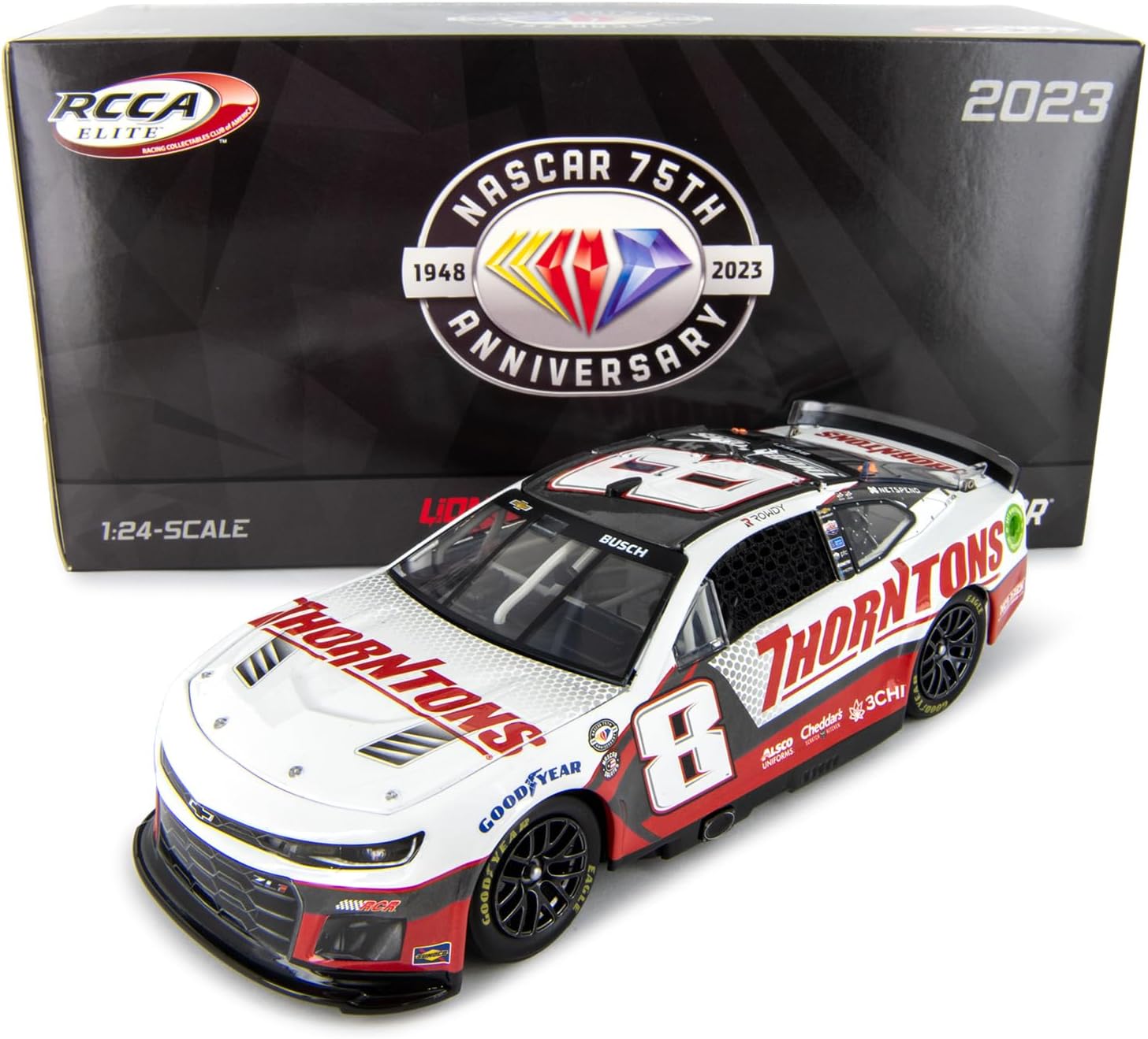 Lionel Racing Kyle Busch Elite 2023 Thorntons Diecast Car 1:24 Scale