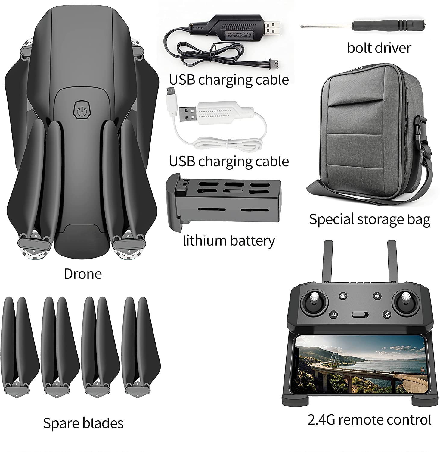 4K ULTRA HD DRONE, podw贸jna kamera z GPS, optyczne pozycjonowanie przep艂ywu, transmisja 5G WiFi FPV - 2000-metrowy lot, niski pob贸r mocy, powr贸t jednym klikni臋ciem, niekontrolowany po