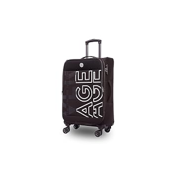 Verage Nevada 59 cm Soft-Sided Carry-On Cabin Size Expandable Suitcase 8 Wheel Spinner Luggage Trolley Bag (VRNVD1-20-BR)