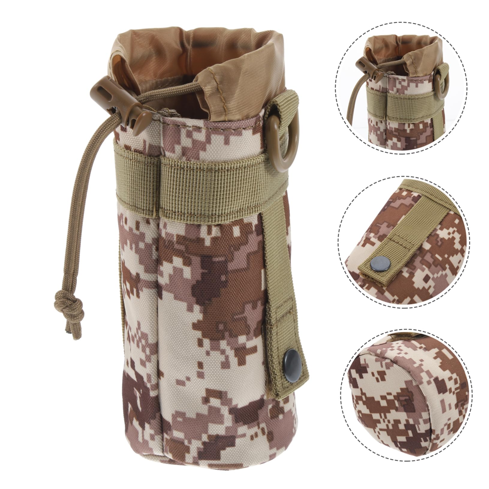 TOYANDONA Tarnwasserflaschenbeutel Wanderung Tarnung Flaschenhalter Camping Wasserbecher Tasche Wasserbehälter Zum Wandern Wasserflaschenbeutel Zum Wandern Nylon