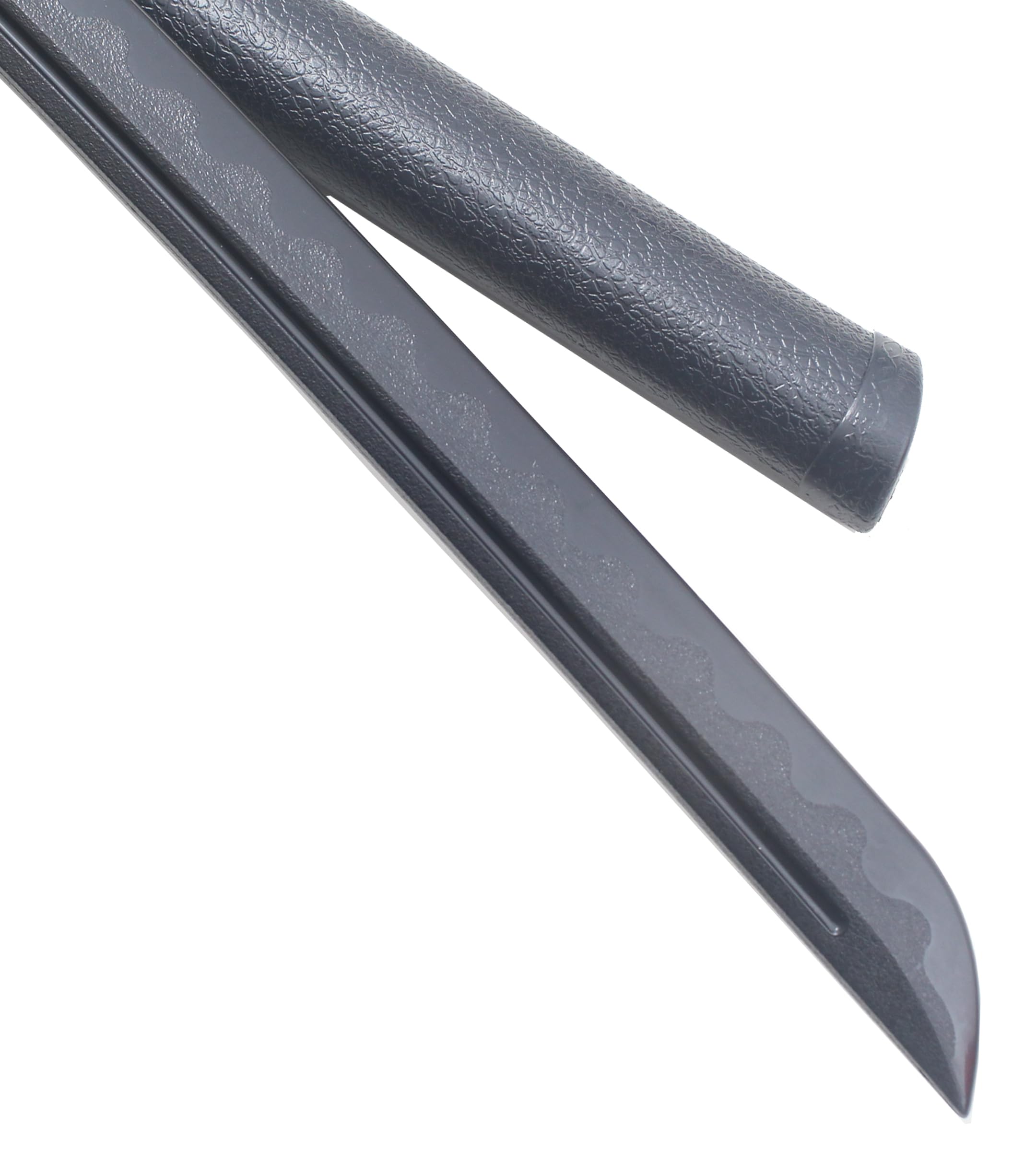 Pack 2 Katanas Tout en Polypropylene Noir Bleach Bankai Ichigo Sabre Entrainement Combat + Fourreau ABS Epee Bleach Katana
