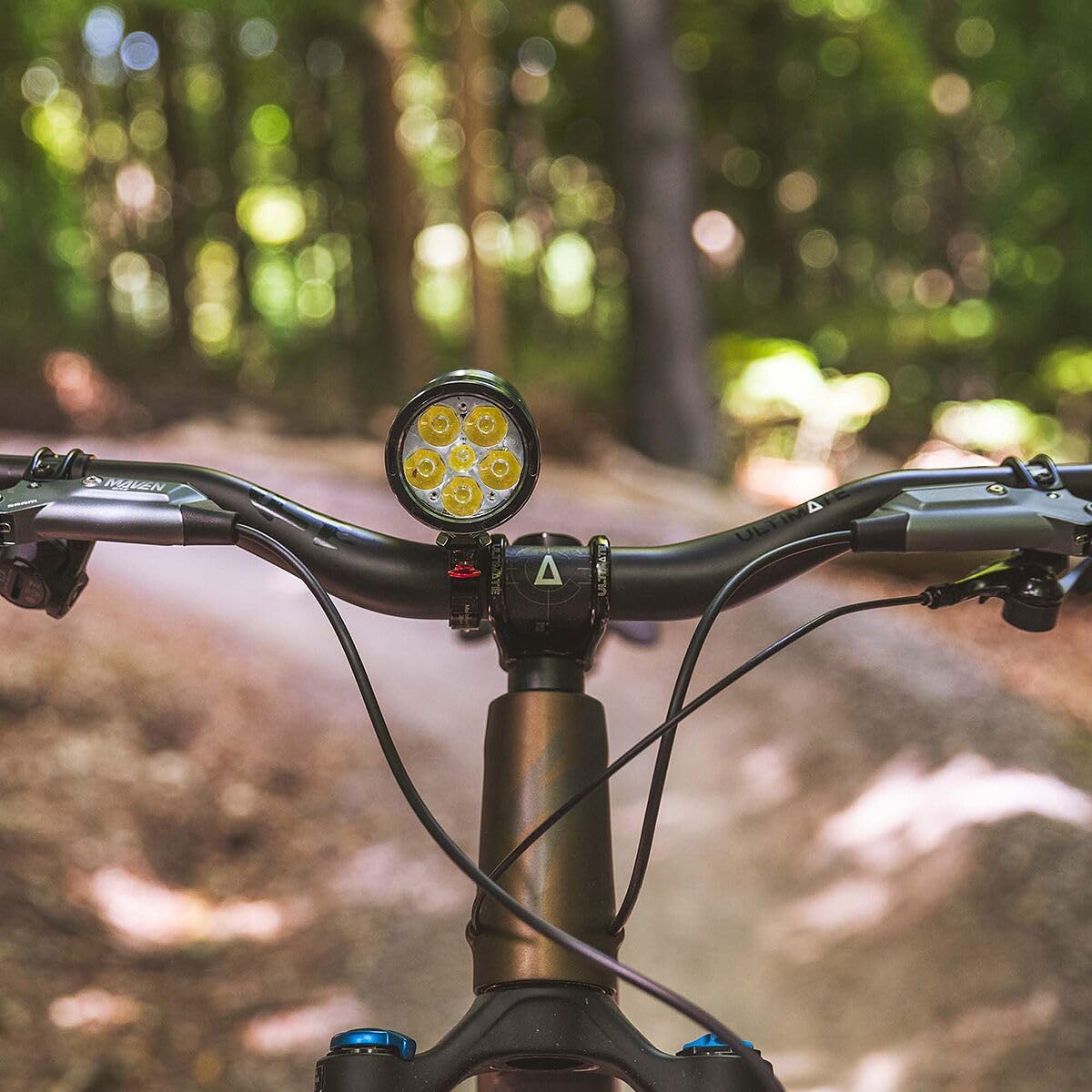 Exposure Lights Six Pack 15, luce per bicicletta, grigio canna di fucile, impermeabile IP67, alluminio 6063 lavorato a CNC, ricaricabile USB-C, 403 g, supporto manubrio, 6000 lumen