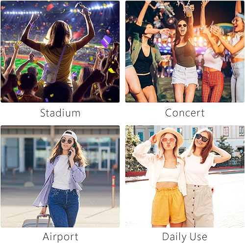 Miniatura 7 de PACKISM Bolsa transparente aprobada para estadios Monederos transparentes para mujeres, bolsa cruzada de estadio para conciertos y eventos