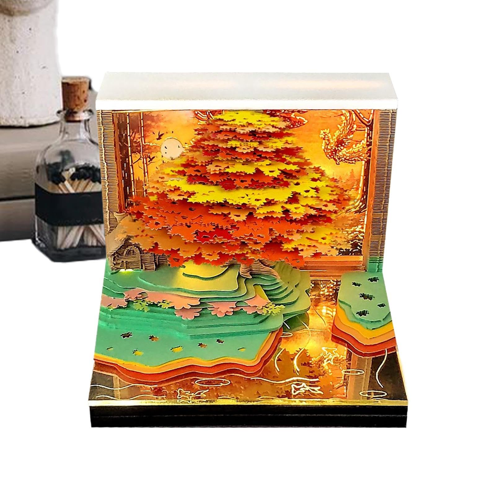 Calendario 3D per ufficio Blocco note | Calendario planner 52 settimane 2026 per lavoro, scuola, appartamento, hotel, Natale, Ringraziamento