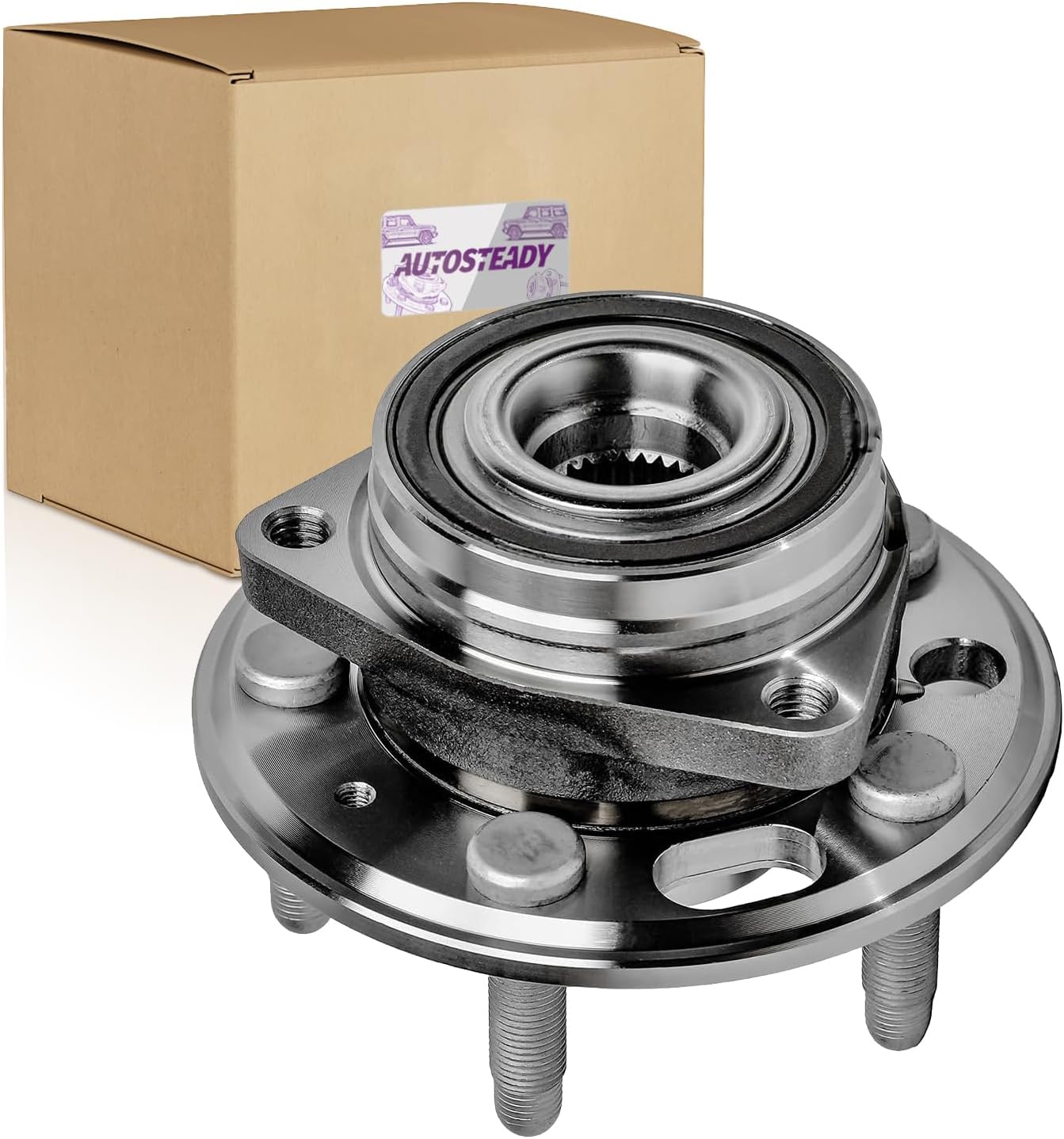 Wheel Hub Assembly Front or Rear Replacement for 2013 2014 2015 Chevy Malibu, 2014 2015 2016 2017 Chevy Impala, 2011 2012 2013 2014 2015 2016 2017 Buick Regal Wheel Bearing, 513288