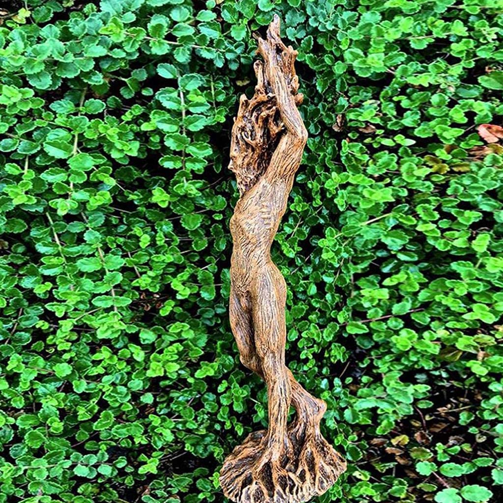 GerRit Escultura de la Estatua del jardín, Adornos de la decoración del jardín del jardín de los Artes del Arte del Dios del Bosque H15.5CM