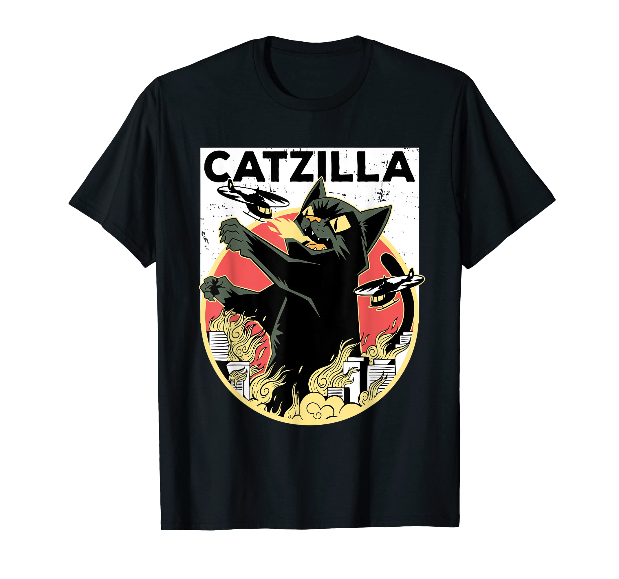CATZILLA Black Cat Apparel | Catzilla T-ShirtOEKO-TEX STANDARD 100
